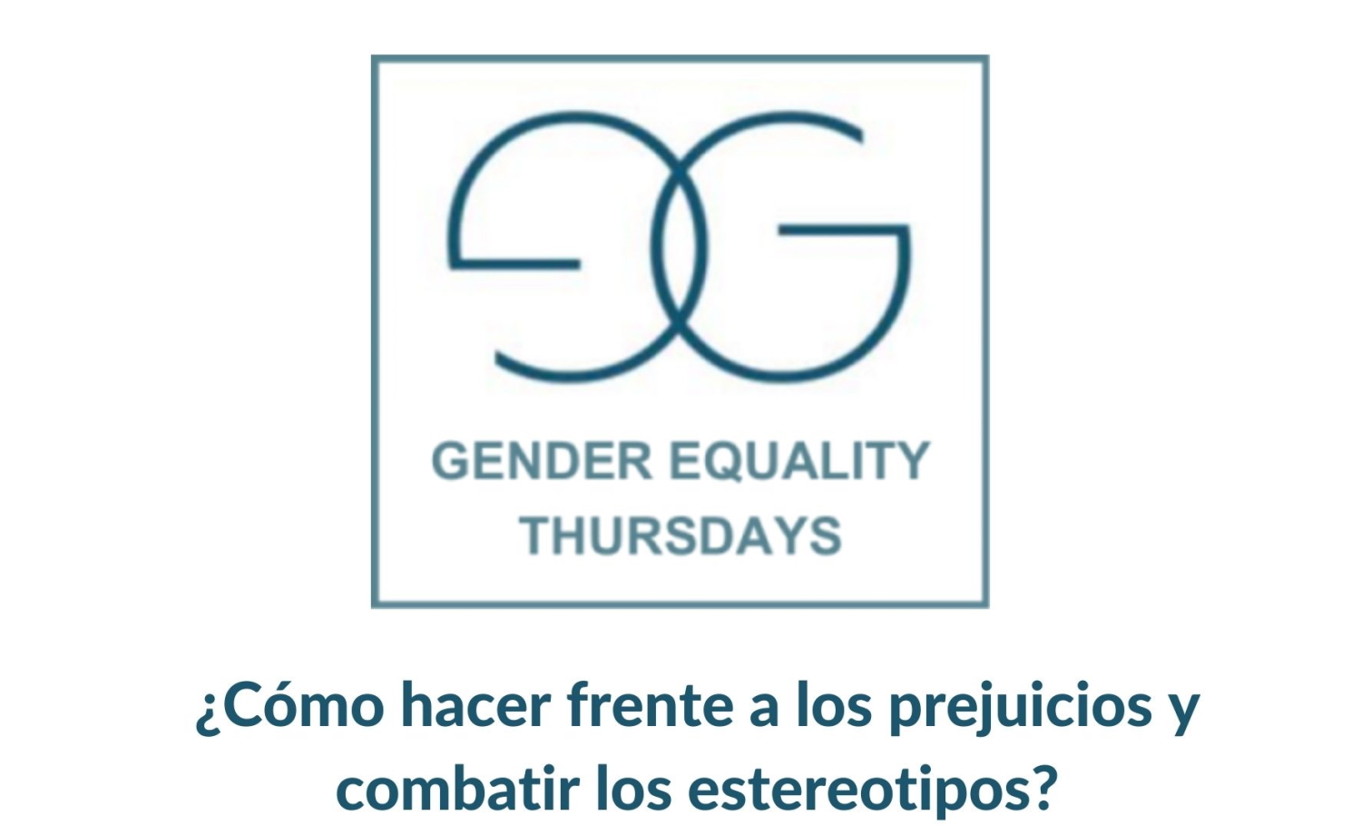 Segundo seminario: «Jueves por la igualdad de género»