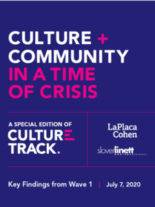 Culture+ Community in a time of crisis