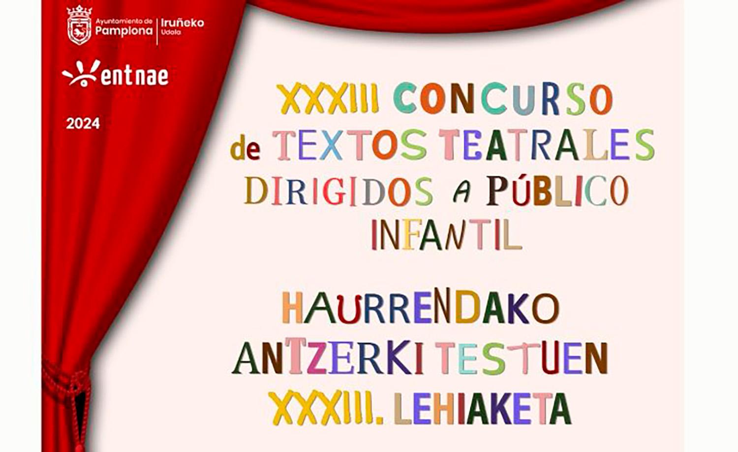 XXXIII edición Concurso Textos Teatrales para Público Infantil